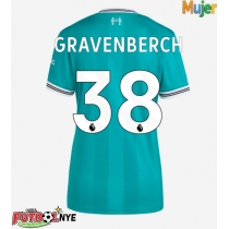 Camiseta Liverpool Ryan Gravenberch #38 Tercera Equipación para mujer 2025-26 manga corta